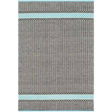 Safavieh Montauk Rectangle Hand Woven Rug, Turquoise and Multi Color- 5 x 7 ft. MTK820H-57